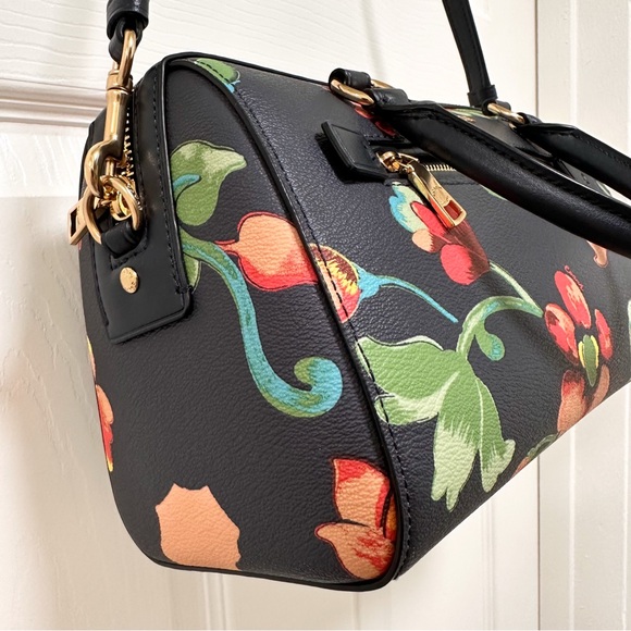 Coach Rowan Satchel Crossbody Dreamy Land Floral Pebbled Leather NWOT - Picture 3 of 10